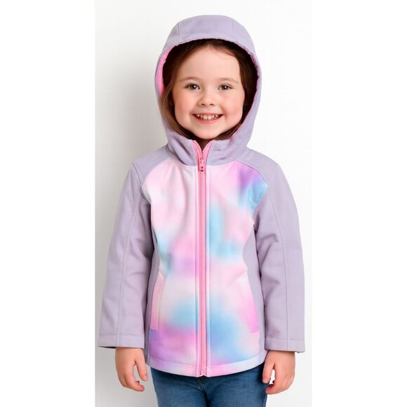 Free Country Water Resistant Jacket Coat Zip Hooded Hoodie Winter GIRLS Kids 5/6 - Picture 1 of 15